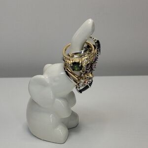 Elephant Ring Holder & Sz8 Rings